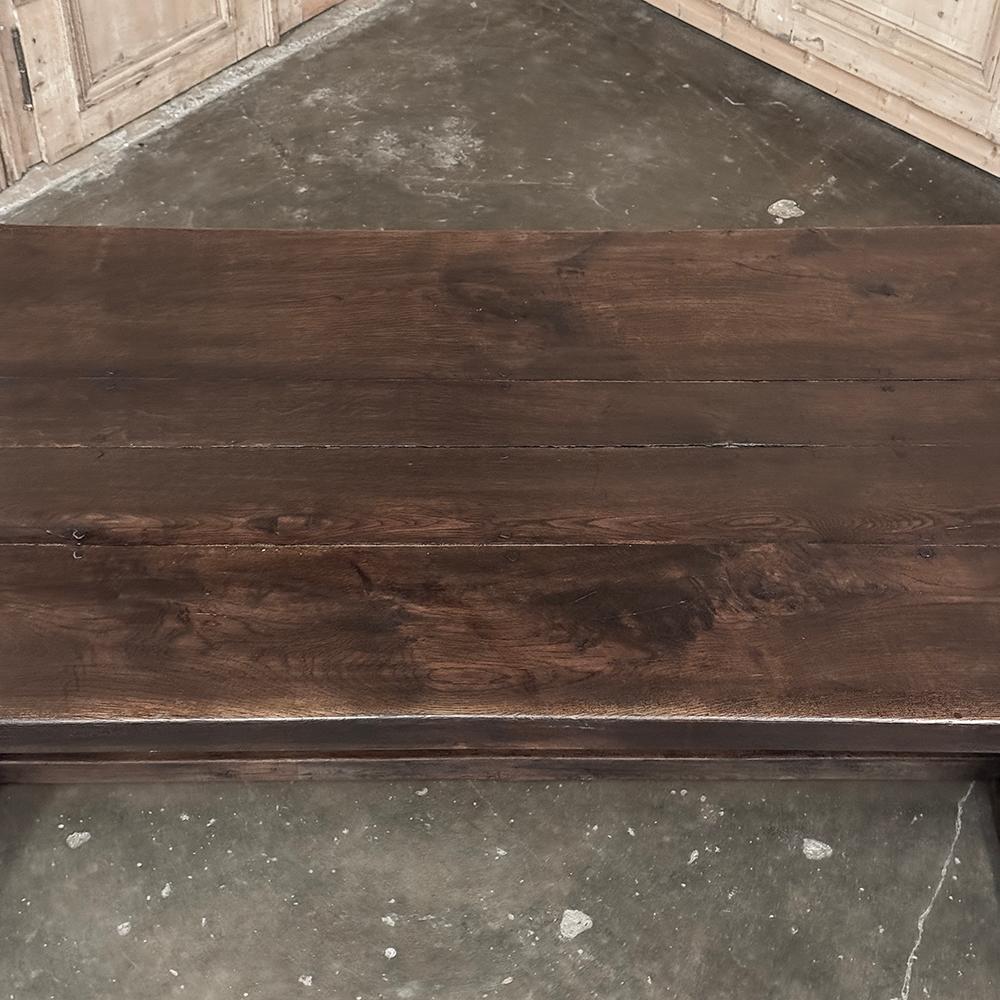 Table de ferme italienne ancienne et rustique à tréteaux en vente 8