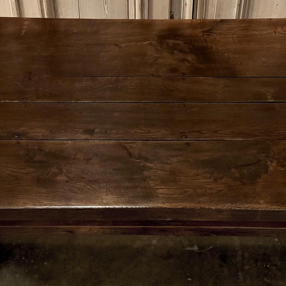 XX secolo Antico tavolo rustico da fattoria a cavalletto in stile italiano in vendita