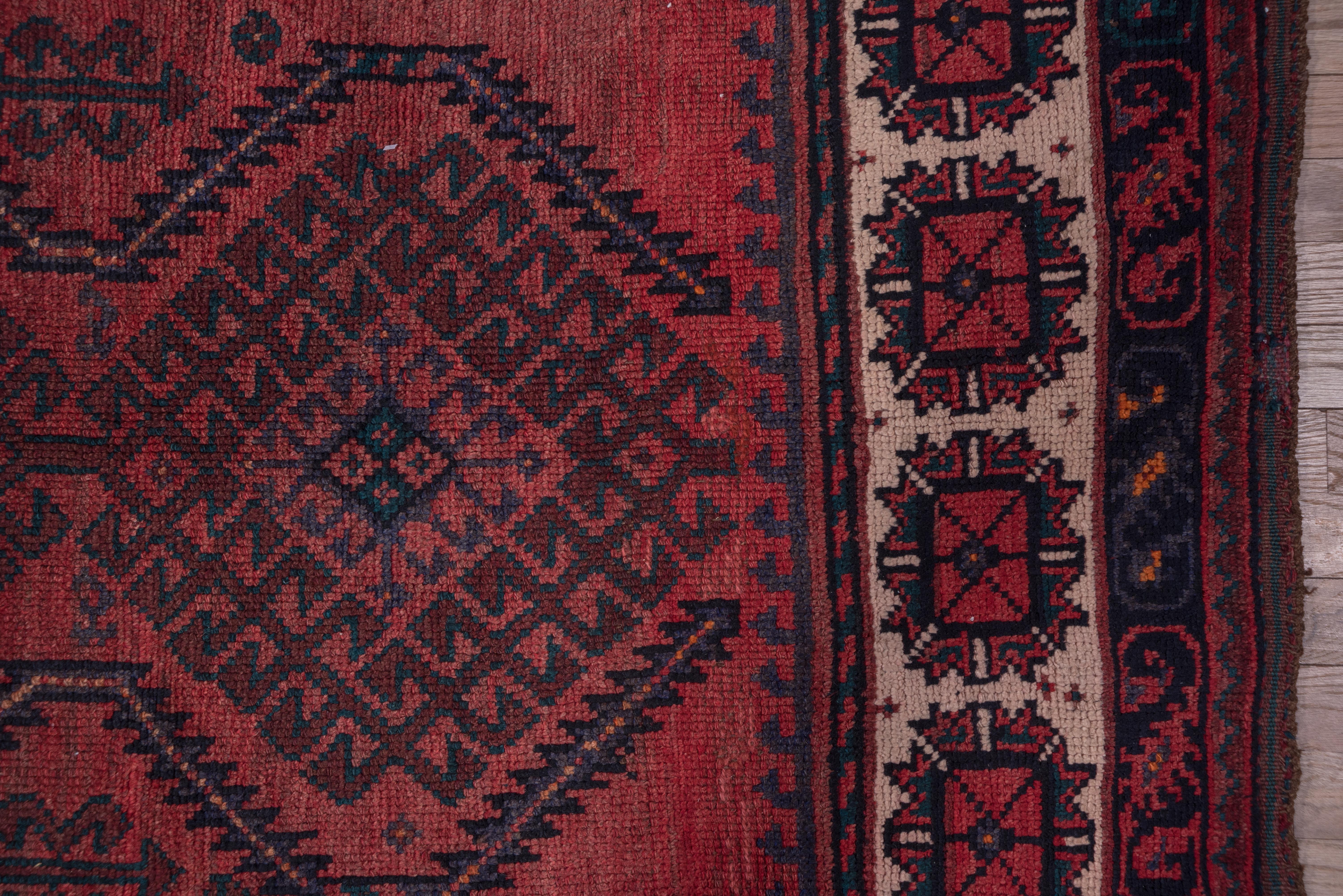 Wool Antique Rustic Kurdish Rug For Sale