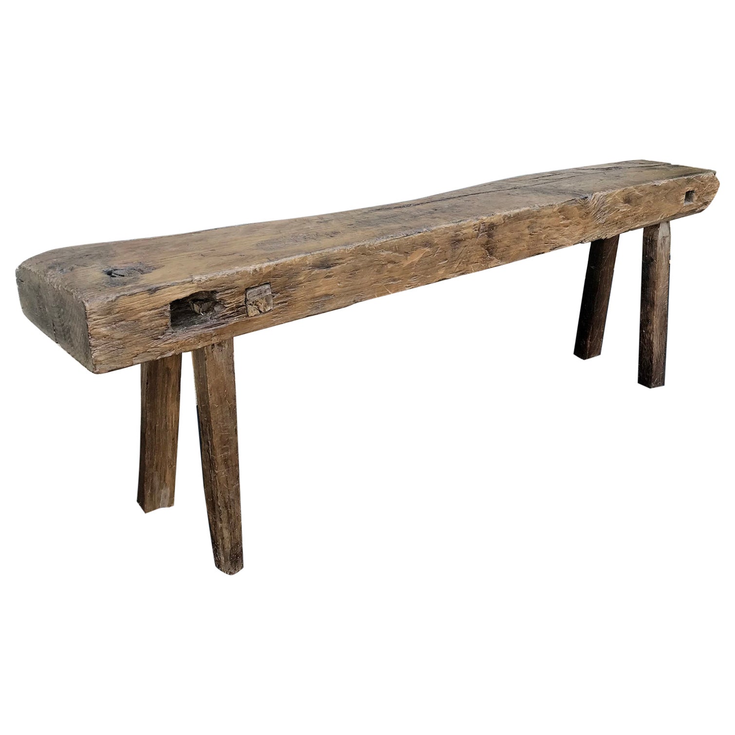 Antique Rustic Low Carpenter's Bench