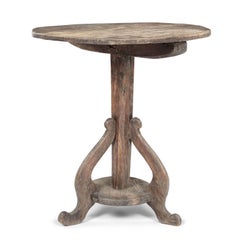 Antique Rustic Neoclassical Side Table