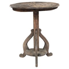 Antique Rustic Neoclassical Side Table