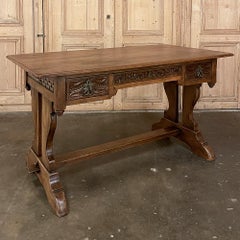 Antique Rustic Neogothic Desk ~ Writing Table