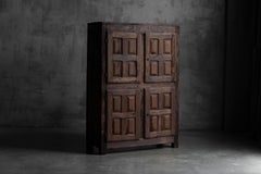 Antique Rustic Oak Cabinet, France, Early 19th Century