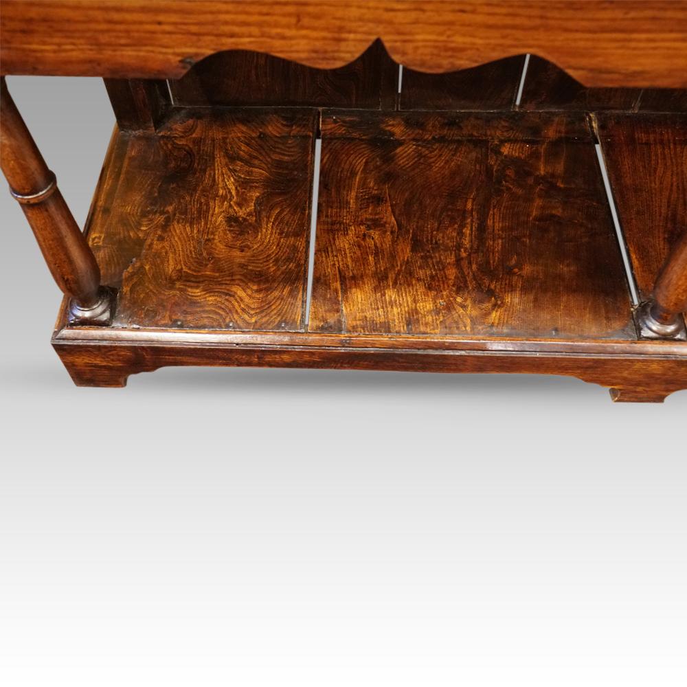 Antique rustic oak farmhouse dresser
This Antique rustic oak farmhouse dresser was made circa 1820.
The rustic feel of this dresser base makes this ideal for an area where you wish to add some extra character.
It shows all the 200 years of service