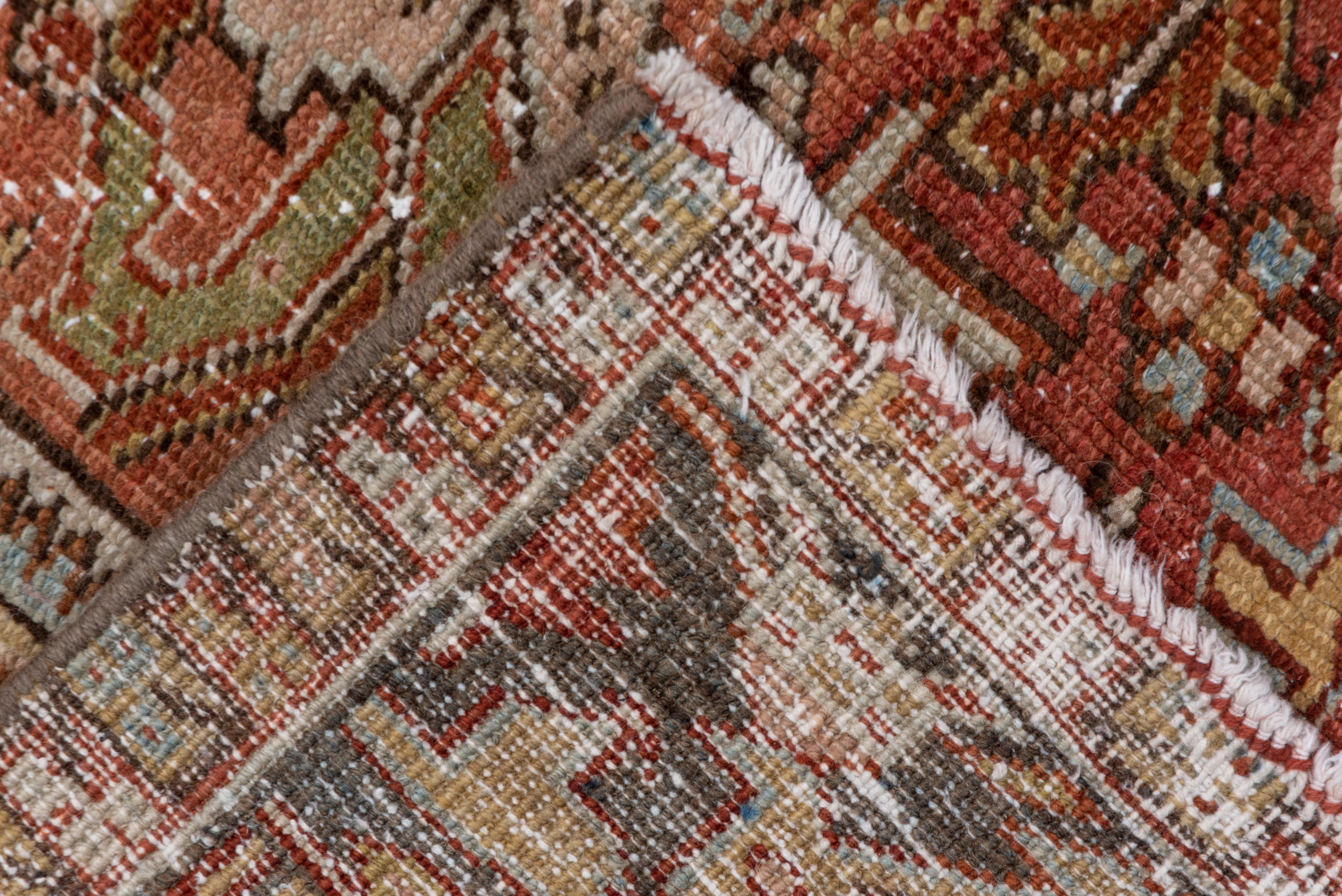 20th Century Antique Rustic Persian Heriz Carpet, circa 1920s