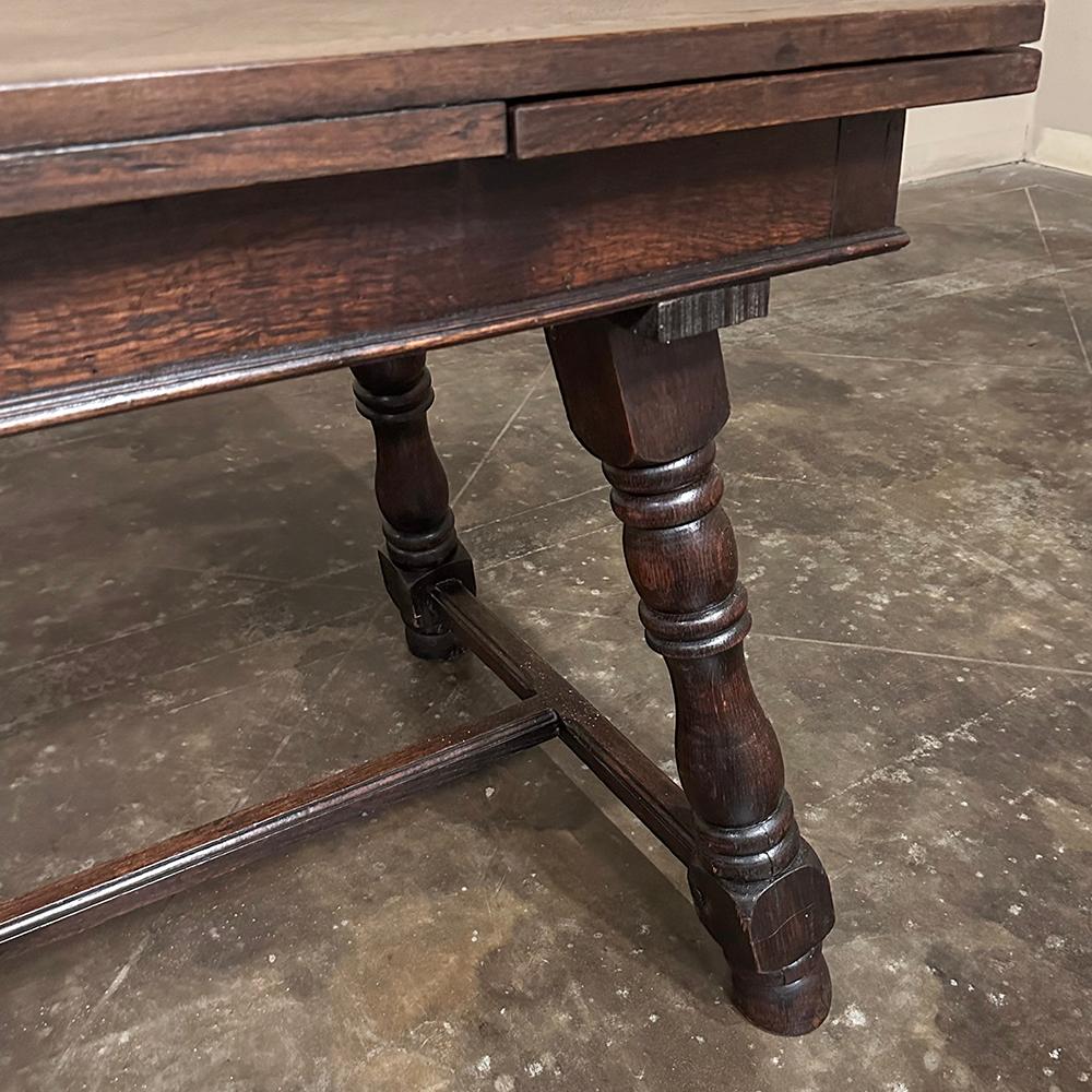 Antique Rustic Petite Draw Leaf Dining Table ~ Breakfast Table For Sale 7