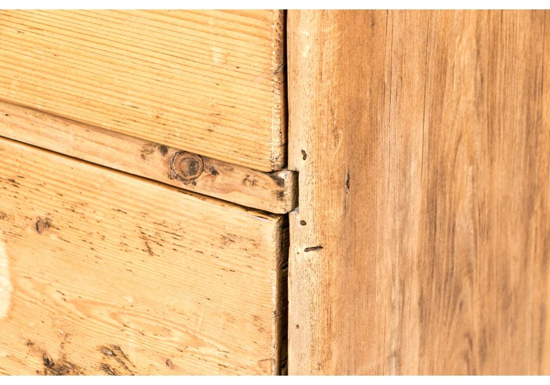 Antique Rustic Pine Chest Of Drawers 1