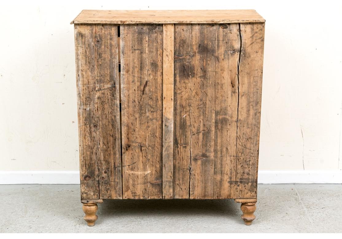 Antique Rustic Pine Chest Of Drawers 2