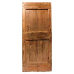 Vintage Rustic Poplar Door, 19th Century, Italy