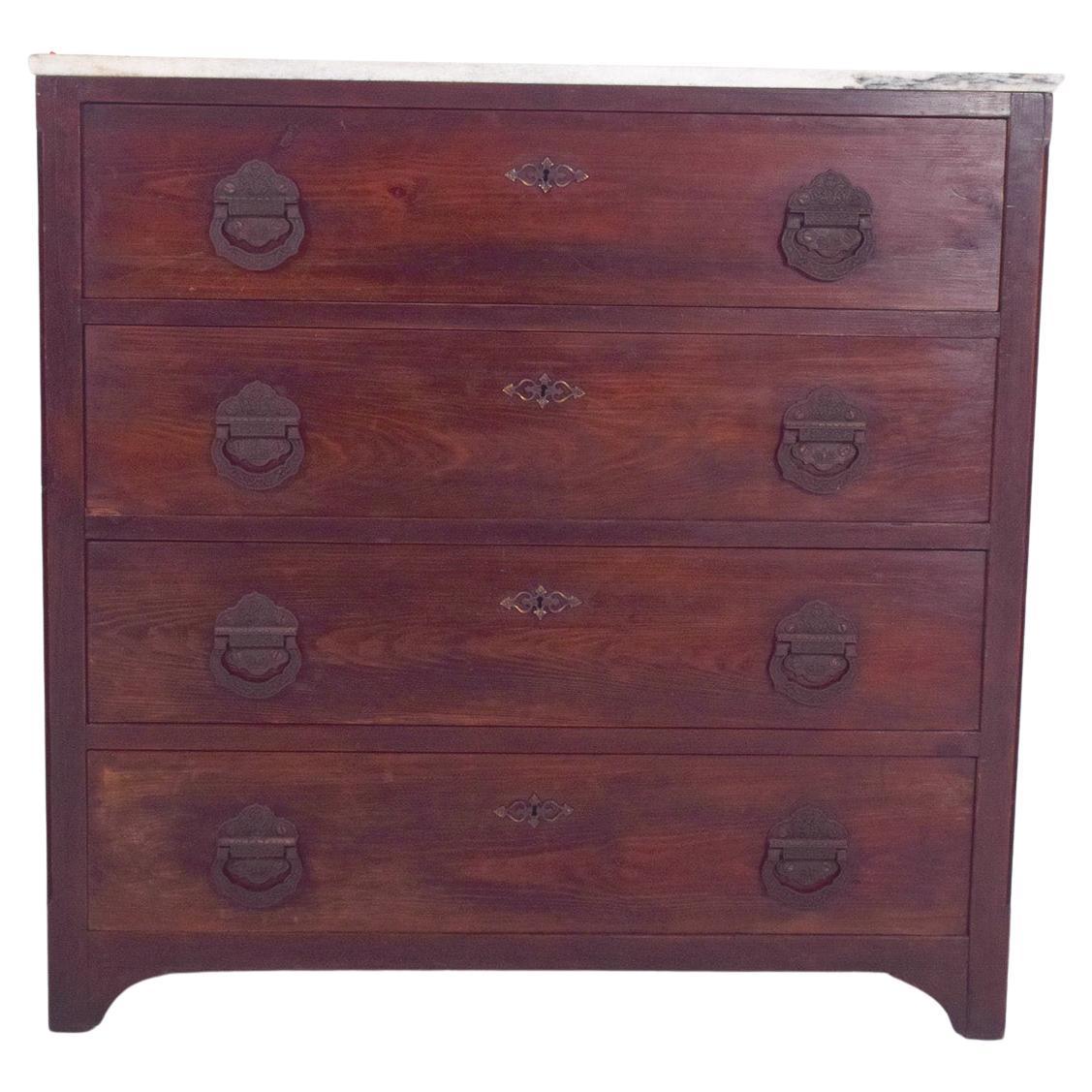 Antique Rustic Portuguese Chest of Drawers