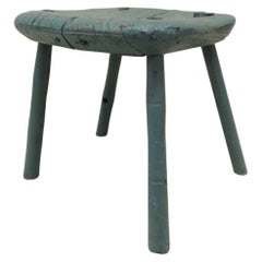 Antique Rustic Painted Stool