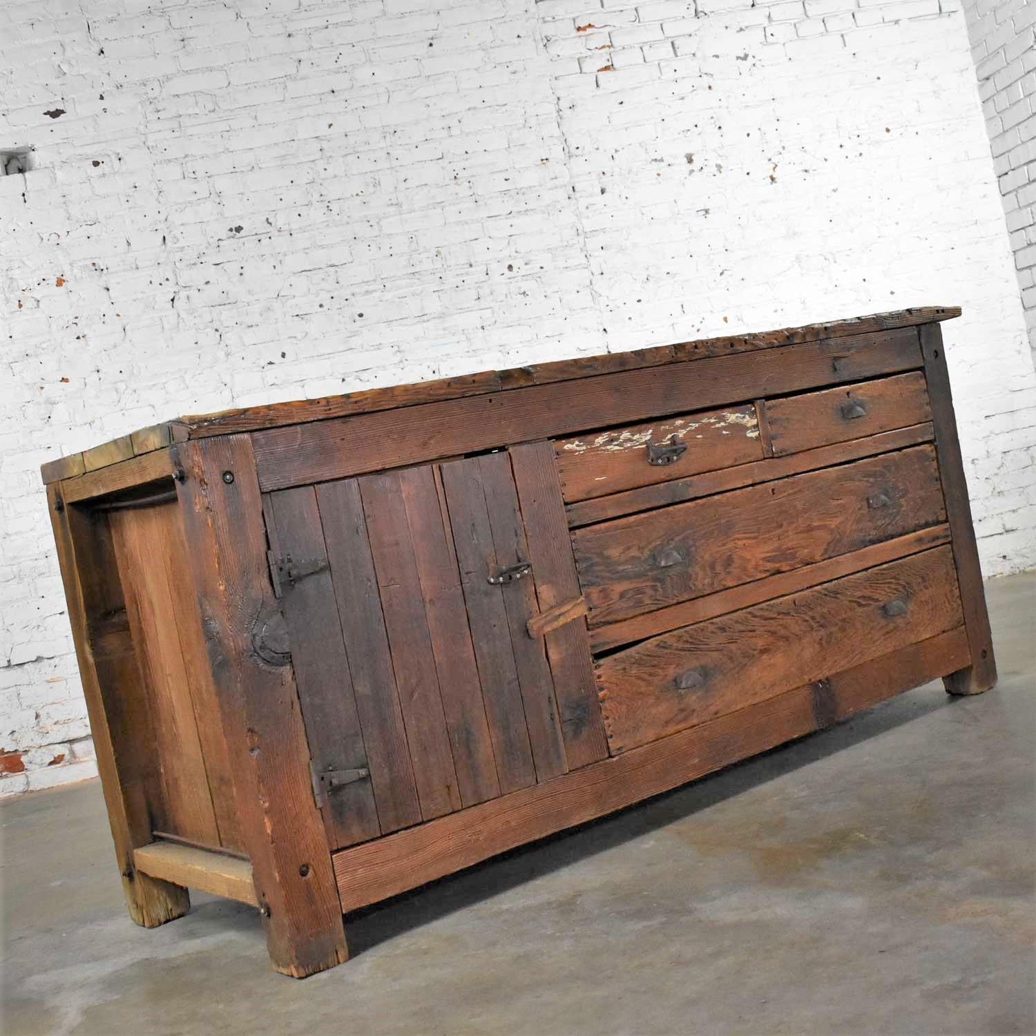 primitive sideboard
