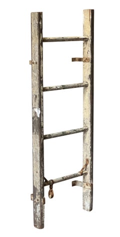 Used Rustic Primitive Wood Ladder
