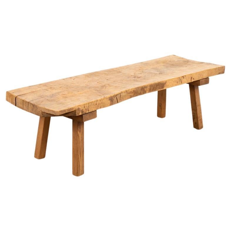 Rustic Antique Coffee Table Made from Large Slab of Wood at 1stDibs antique wood slab, large
