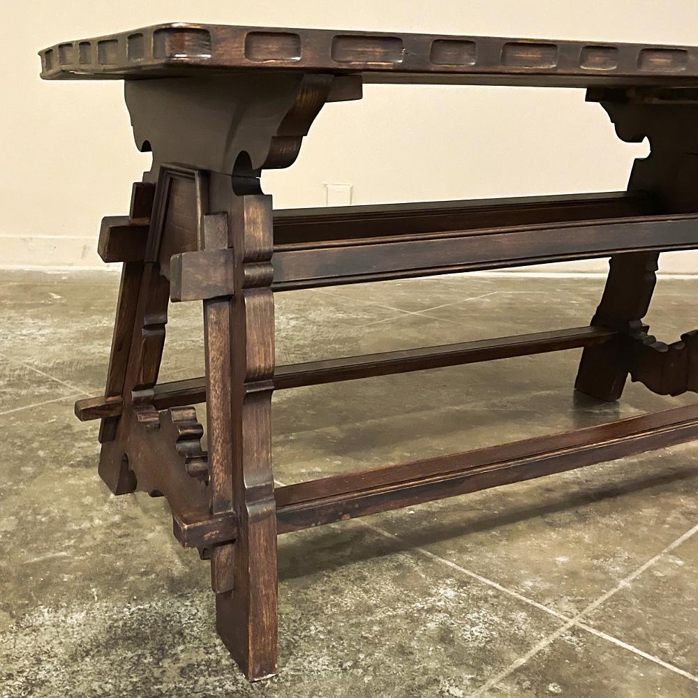 Antique Rustic Spanish Coffee Table For Sale 7