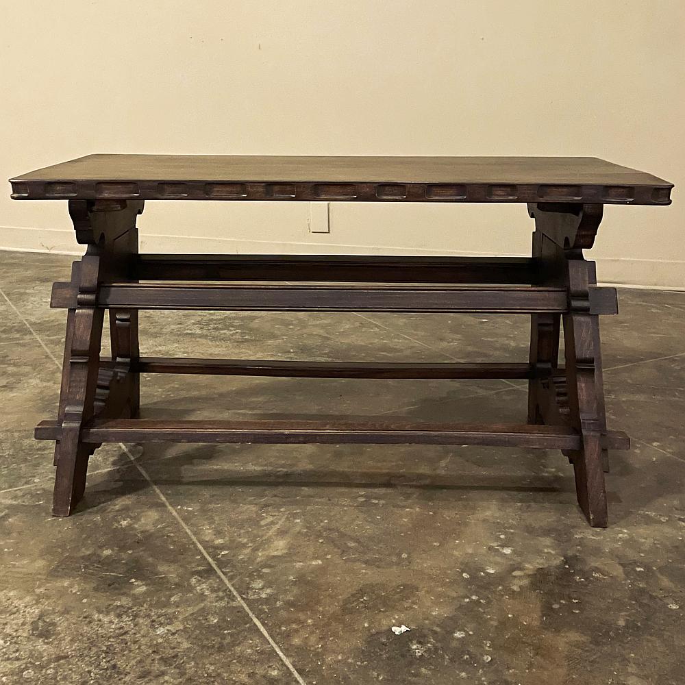 Spanish Colonial Antique Rustic Spanish Coffee Table For Sale