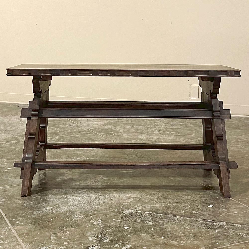 Antique Rustic Spanish Coffee Table For Sale 1