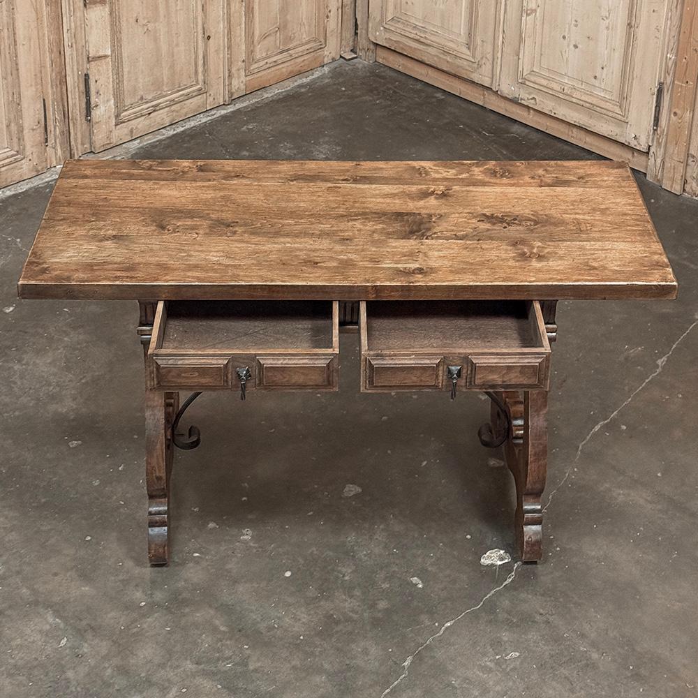 Antiker rustikaler spanischer Schreibtisch ~ Konsole ~ Sofatisch im Angebot 6