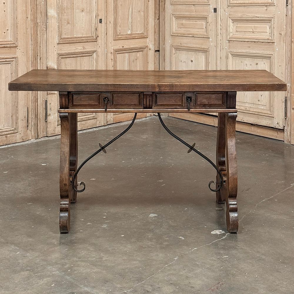 Antiker rustikaler spanischer Schreibtisch ~ Konsole ~ Sofatisch (Belgisch) im Angebot