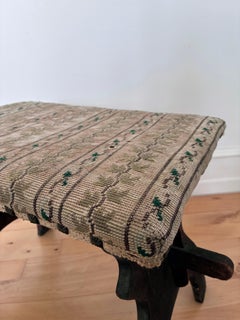 Antique Rustic Spanish Small Entryway Bench