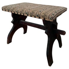 Antique Rustic Spanish Small Entryway Bench