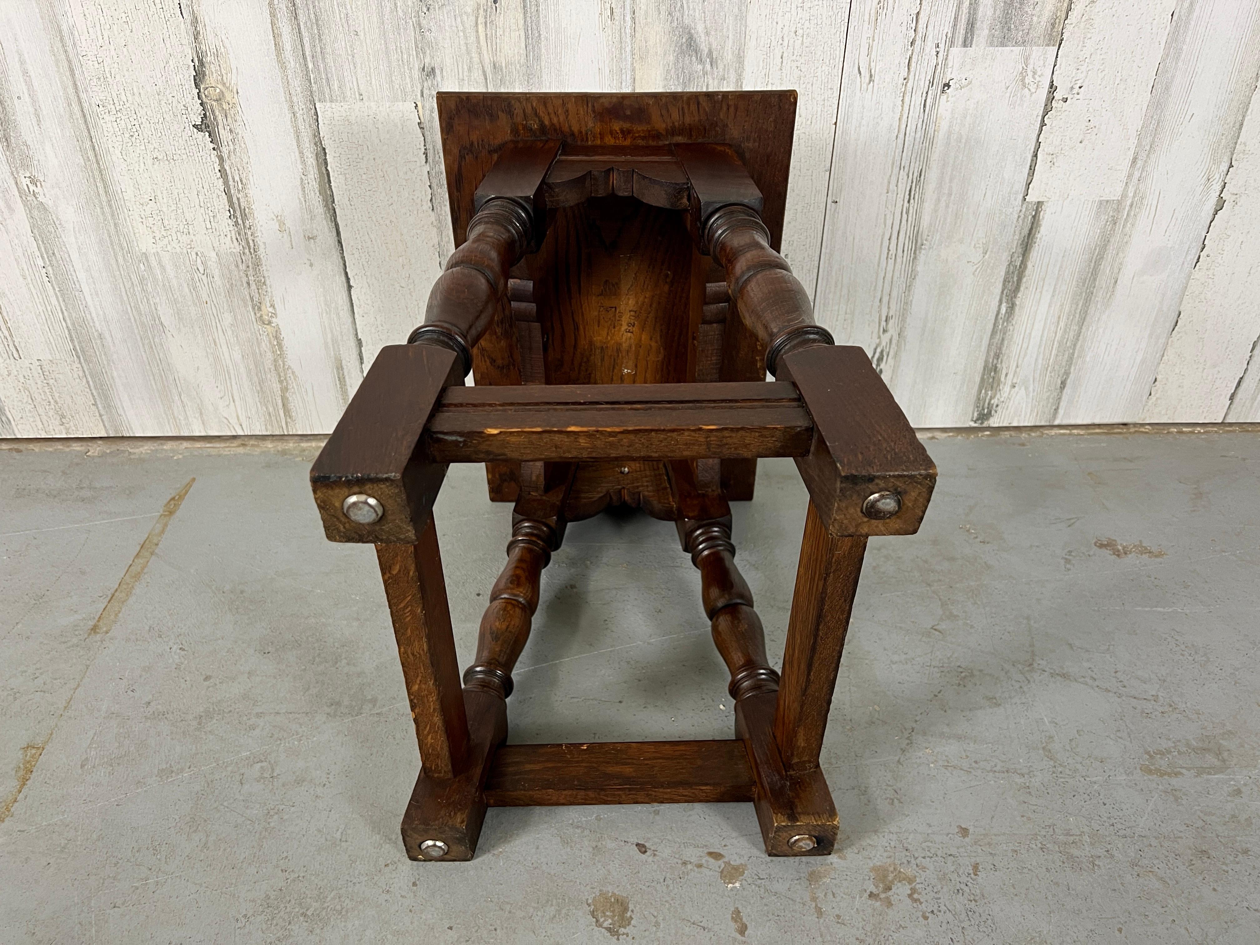 Antique Rustic Stool / Table For Sale 7
