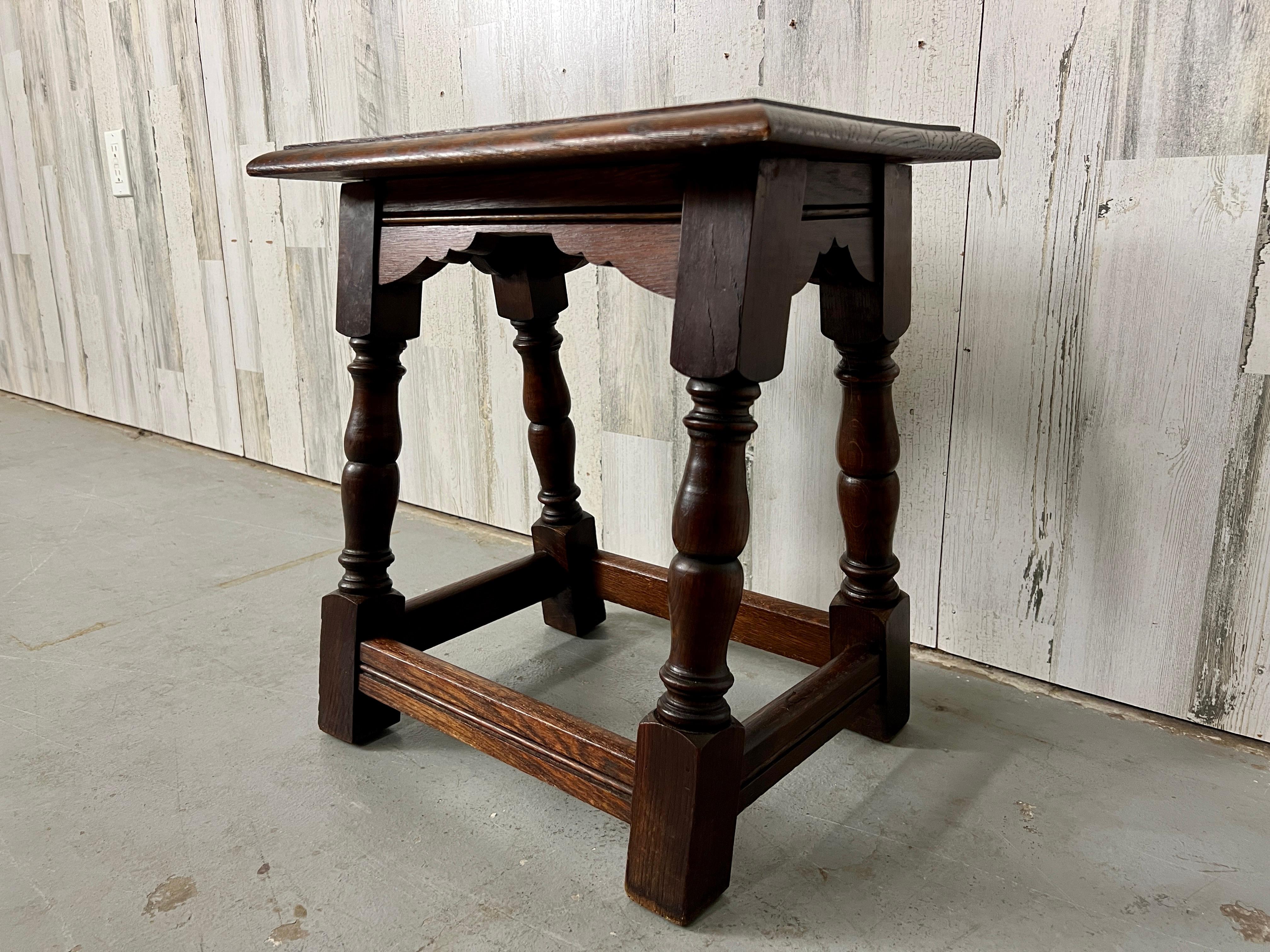 European Antique Rustic Stool / Table For Sale