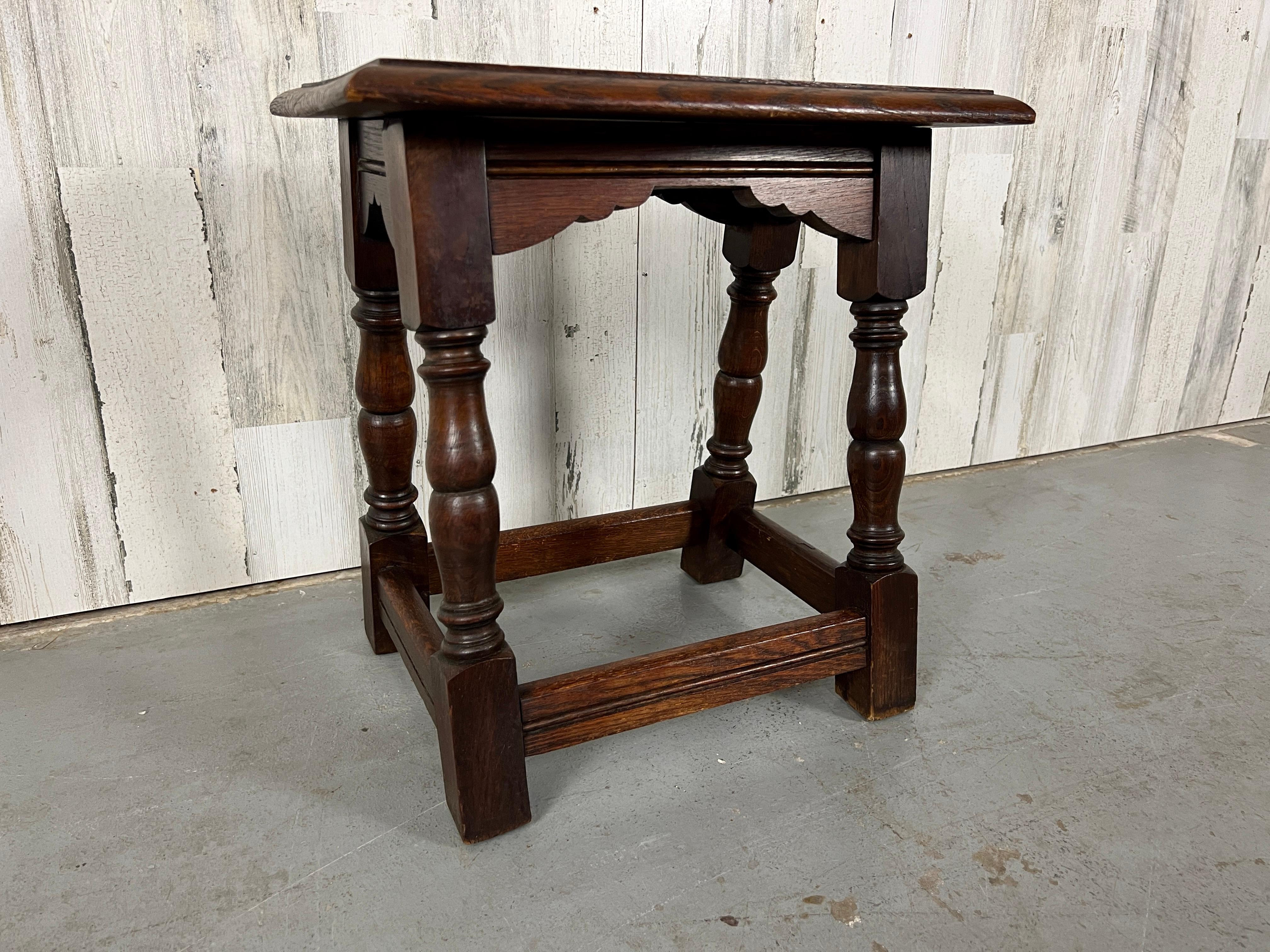 20th Century Antique Rustic Stool / Table For Sale