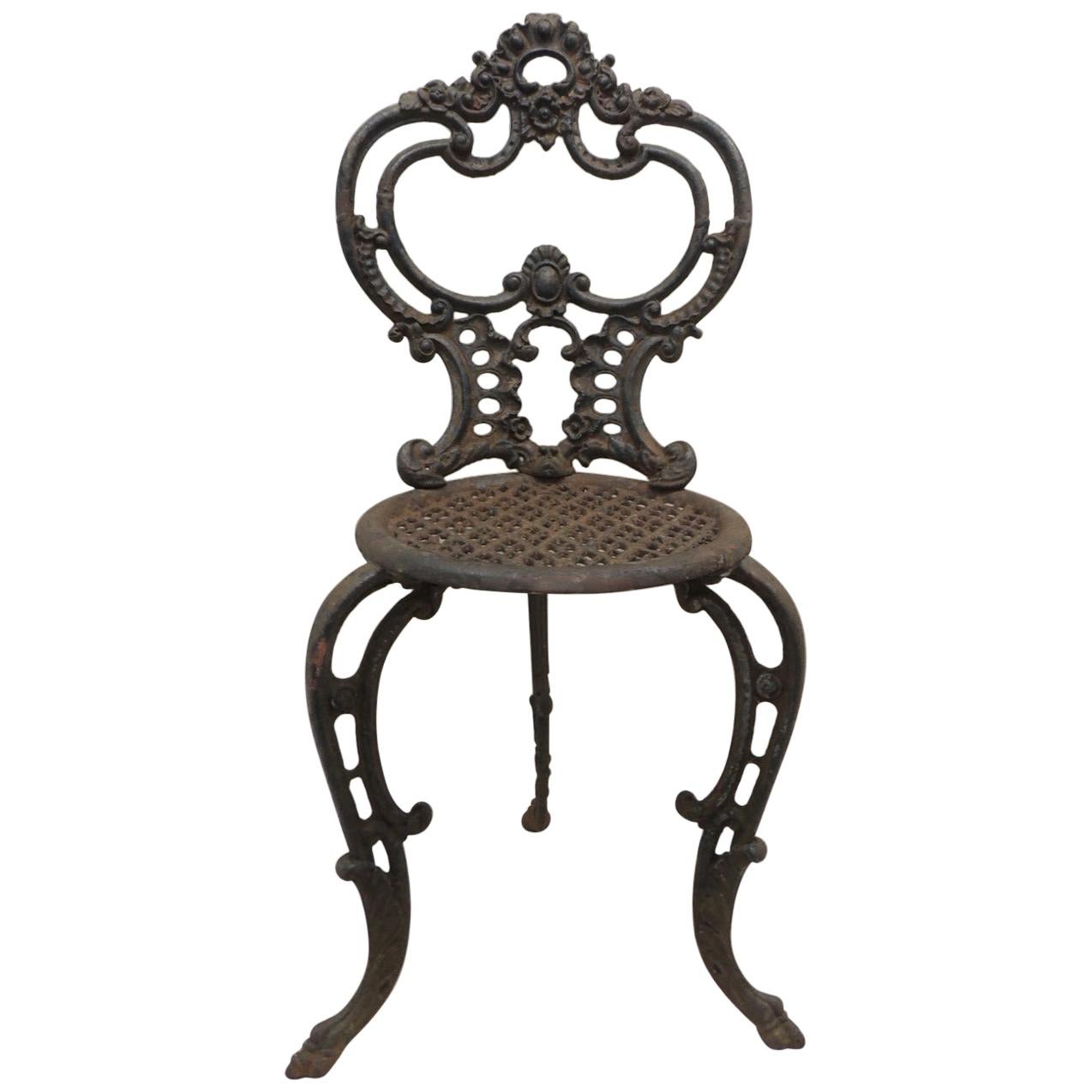 Antique Rustic Victorian Garden Chair