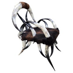 Antique Rustic Western Steer Horn Chair