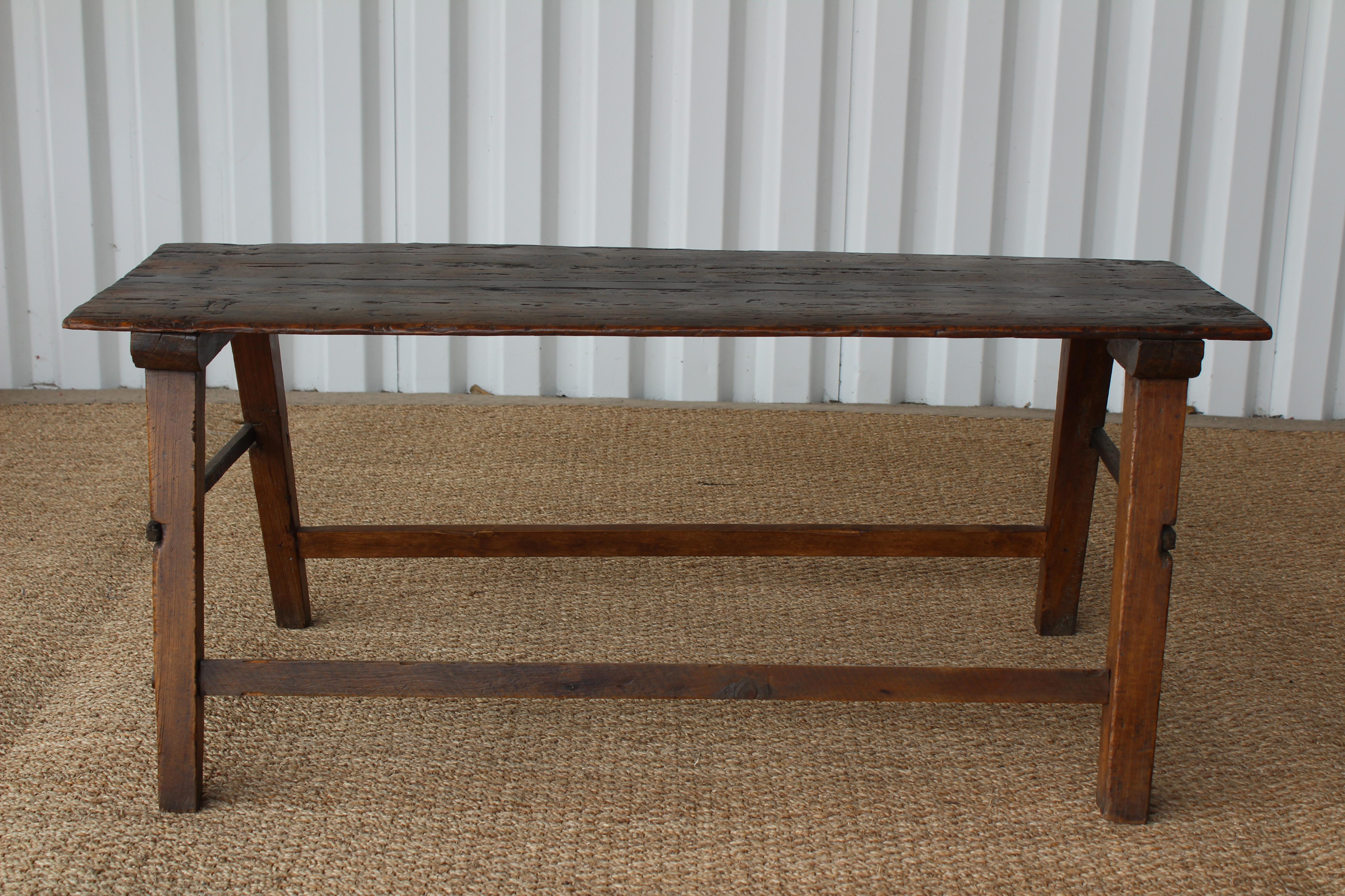 North American Antique Rustic Wood Table