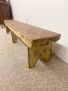 Antique Rustic wooden Farm Bench.