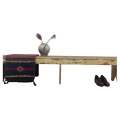 Antique Rustic wooden Farm Bench.