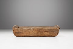 Antique Rustic Wooden Trough, France, 19th Century
