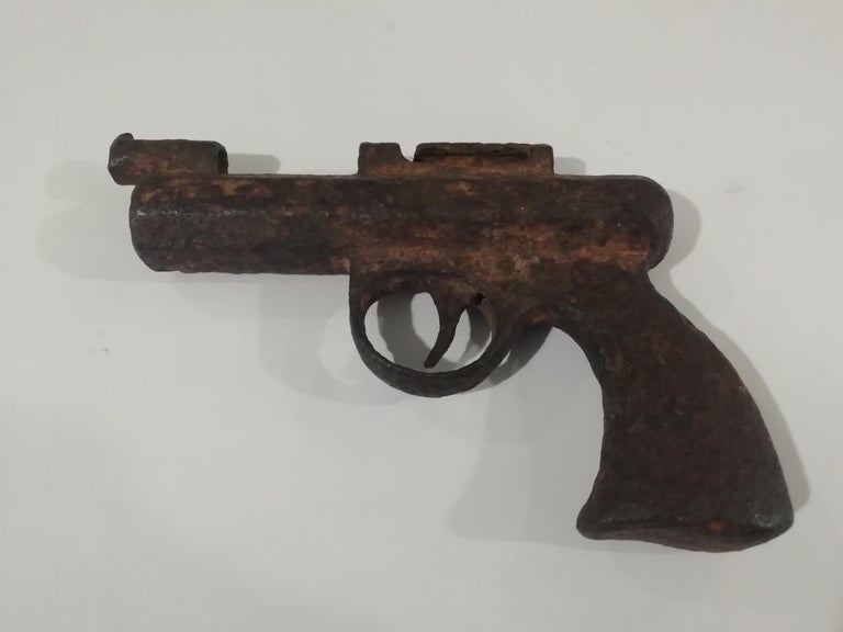 Antique Rusty Flare Gun Paperweight at 1stDibs antique flare gun, paperweight gun, old rusty