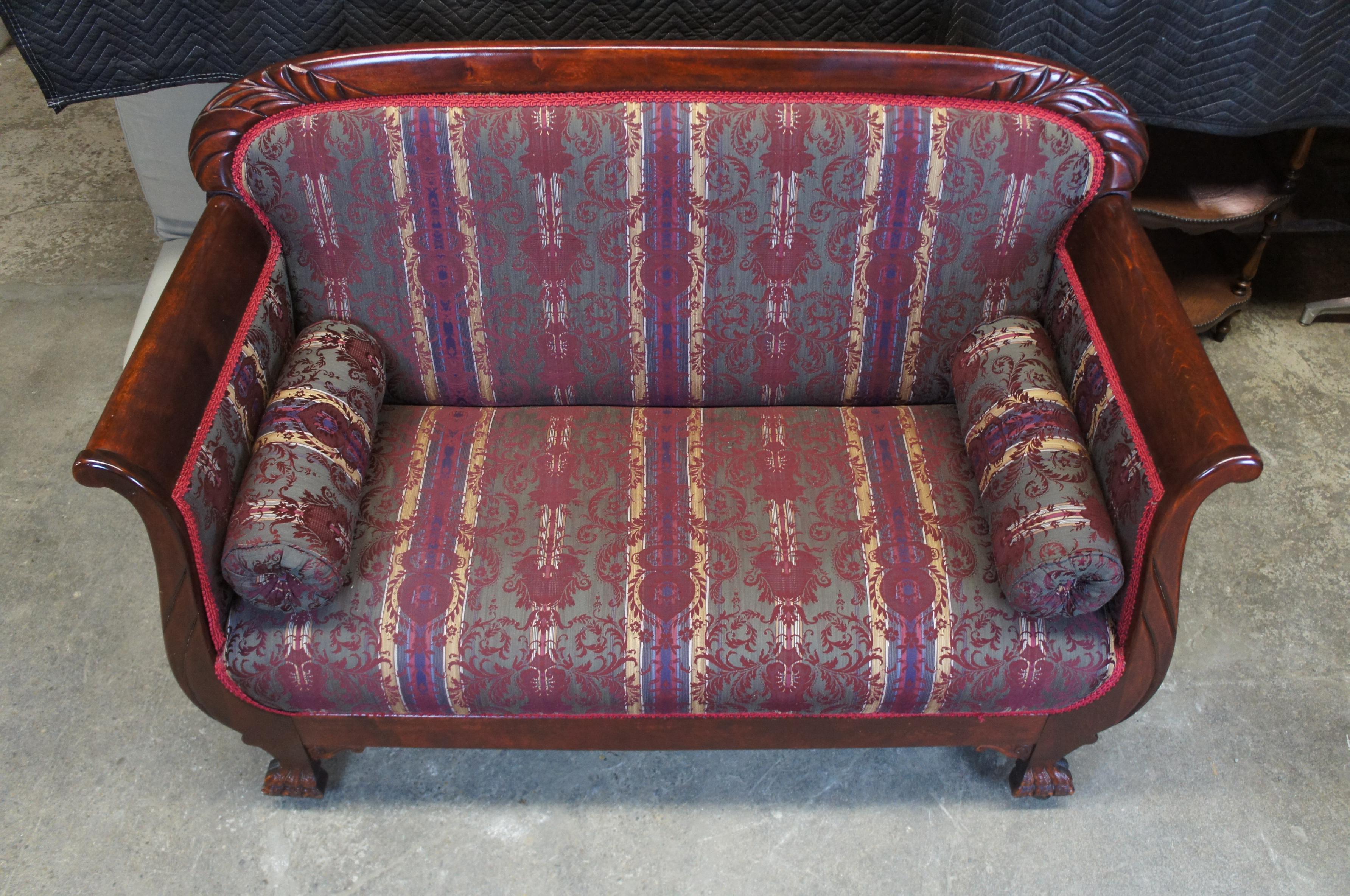 antique settee and chair set