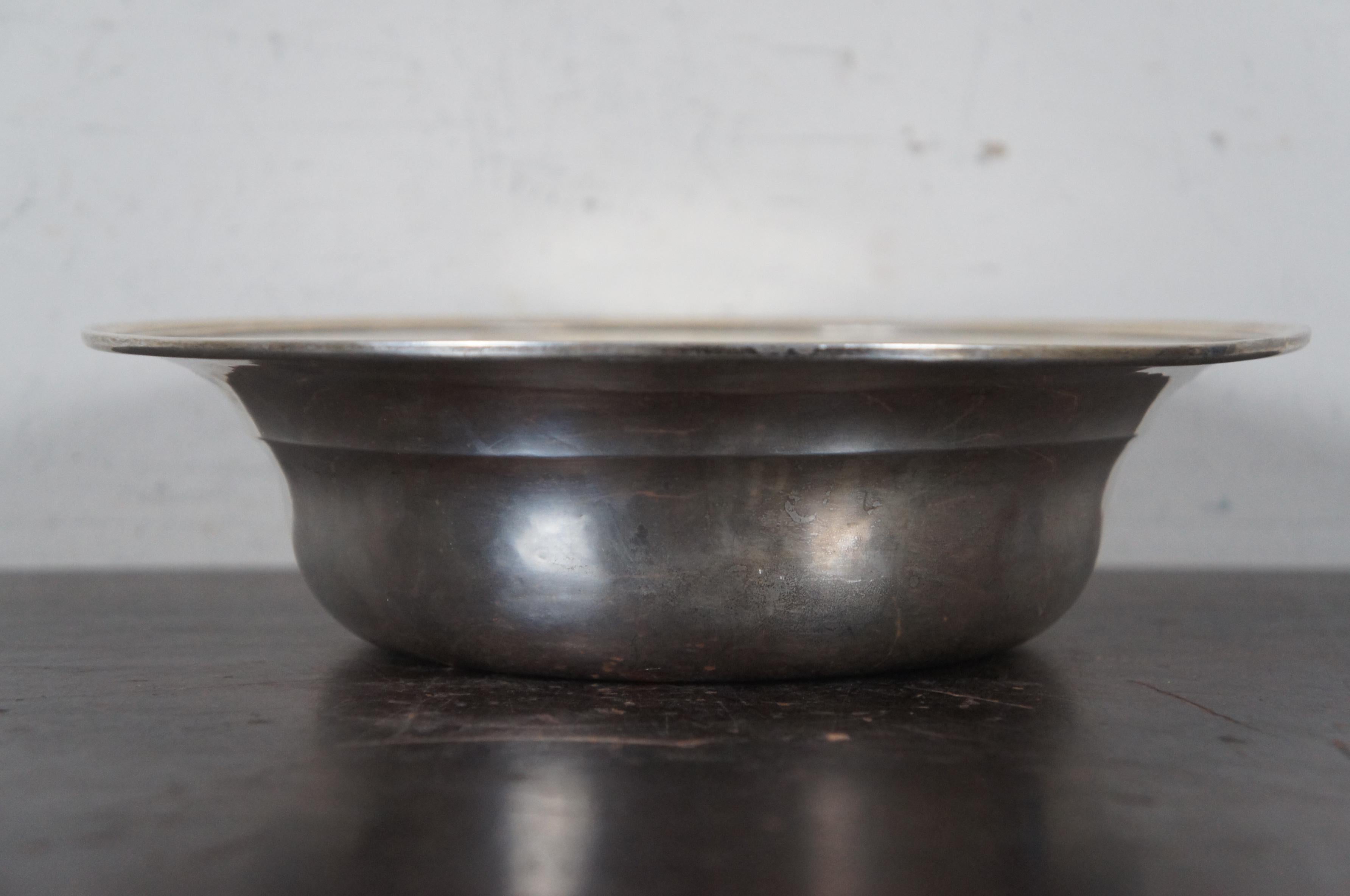 20th Century Antique S. Kirk & Son Sterling Silver .925 Vegetable Serving Bowl 313g 3700 For Sale