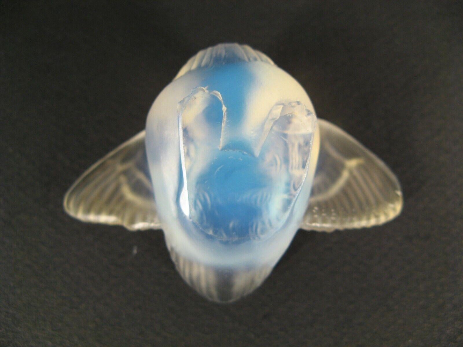Antique Sabino France Opalescent Glass Figurine of a Bird - 1Y127 4