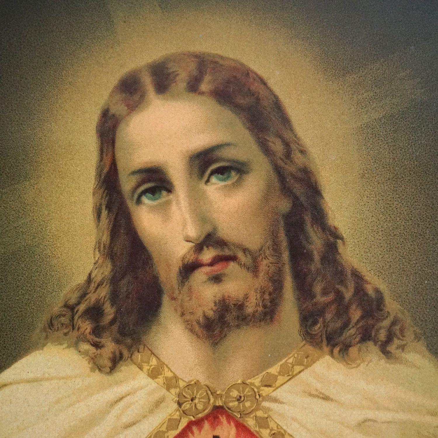 antique picture of jesus