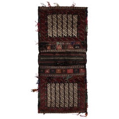 Sacoche ancienne Textile tribal aux riches motifs géométriques - Rug & Kilim