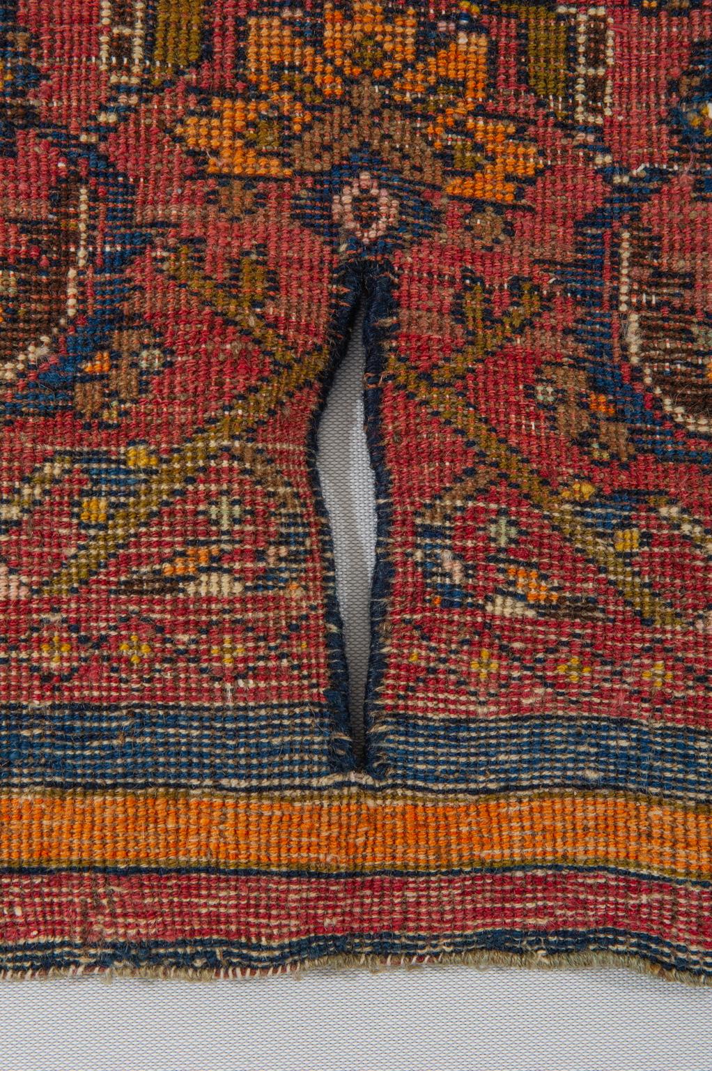 Caucasian Antique Saddle- Carpet from Caucasus For Sale
