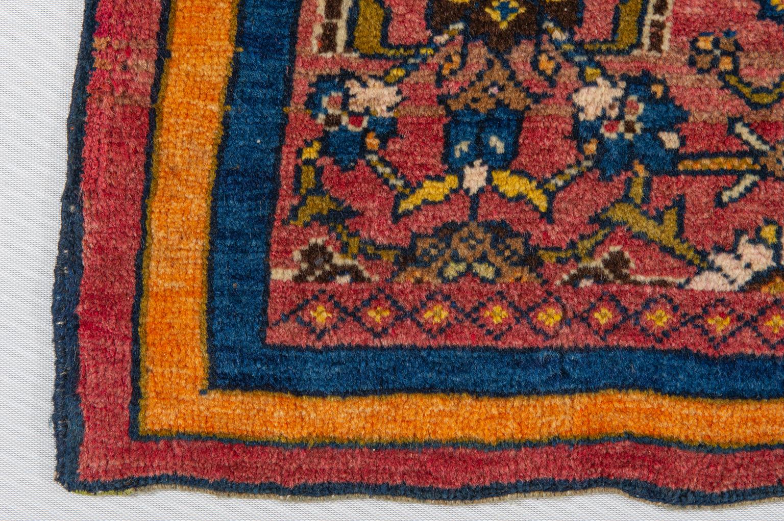 20th Century Antique Saddle- Carpet from Caucasus For Sale