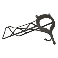 Antique Saddle Rack, Wall Mounted, English, Victorian, Iron, circa 1880