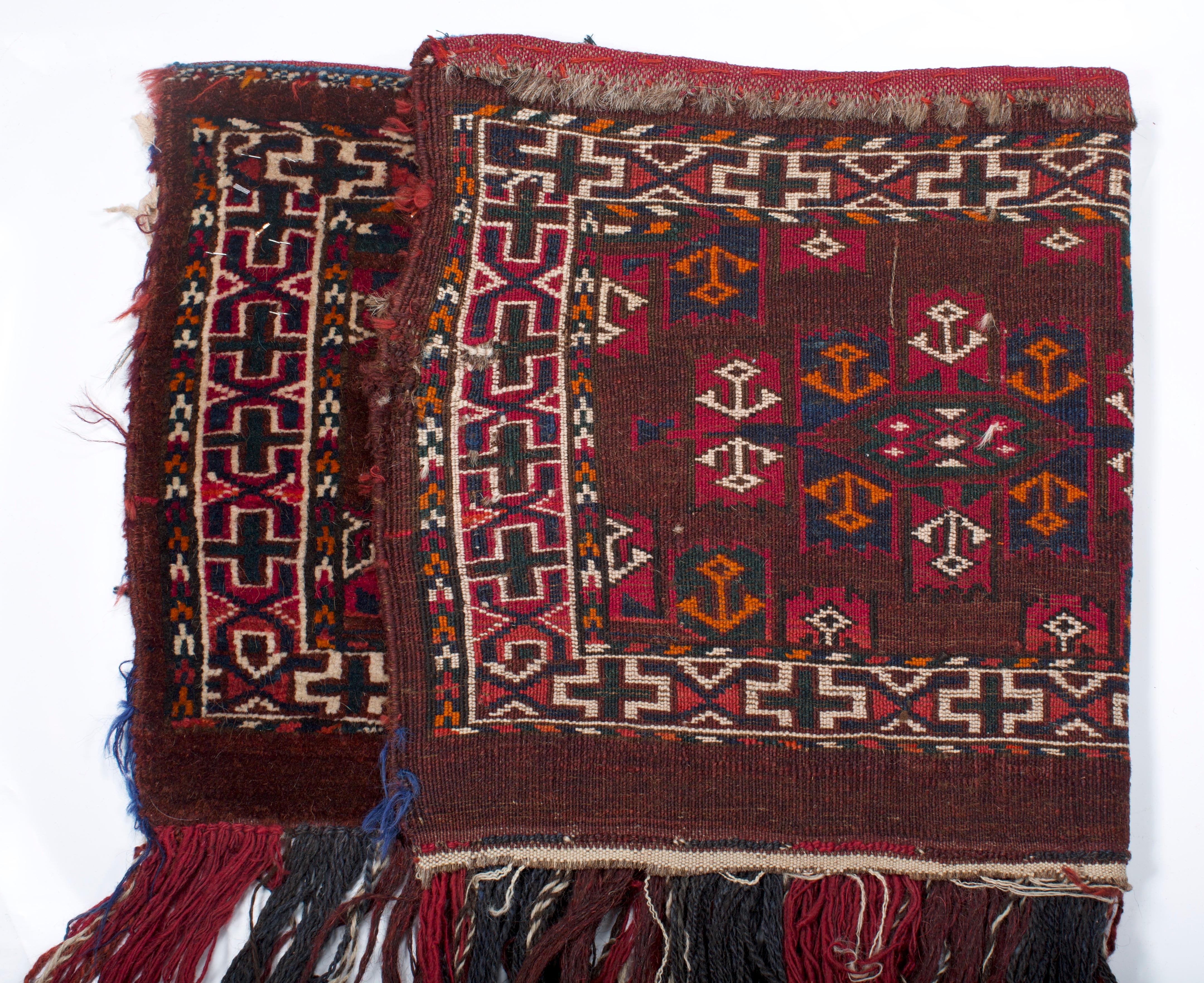 Caucasien Antique Saddlebag Yamoud 1'2
