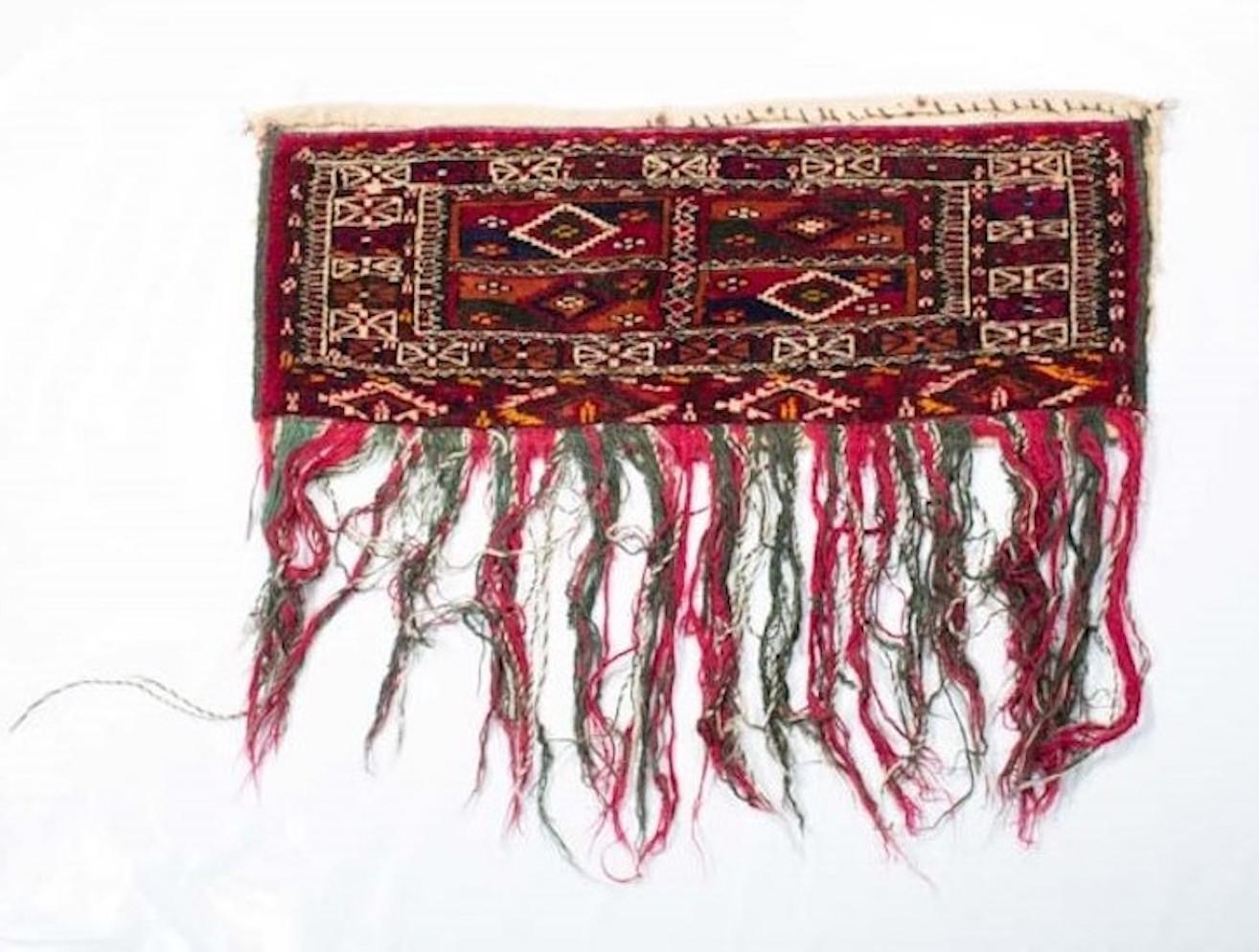 Caucasien Sacoche antique Yamoud 1'5 x 9'0