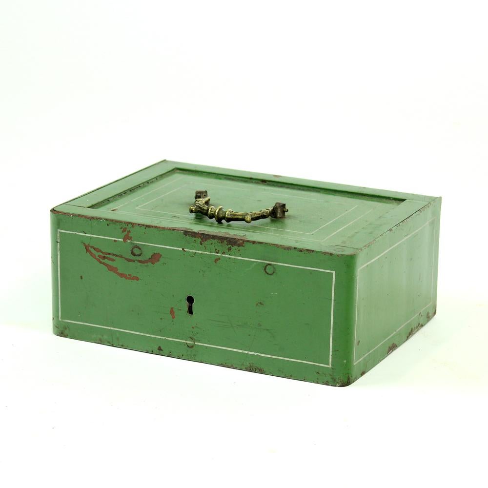 Czech Antique Safe Deposit Box By Vich&Co, 1920s For Sale