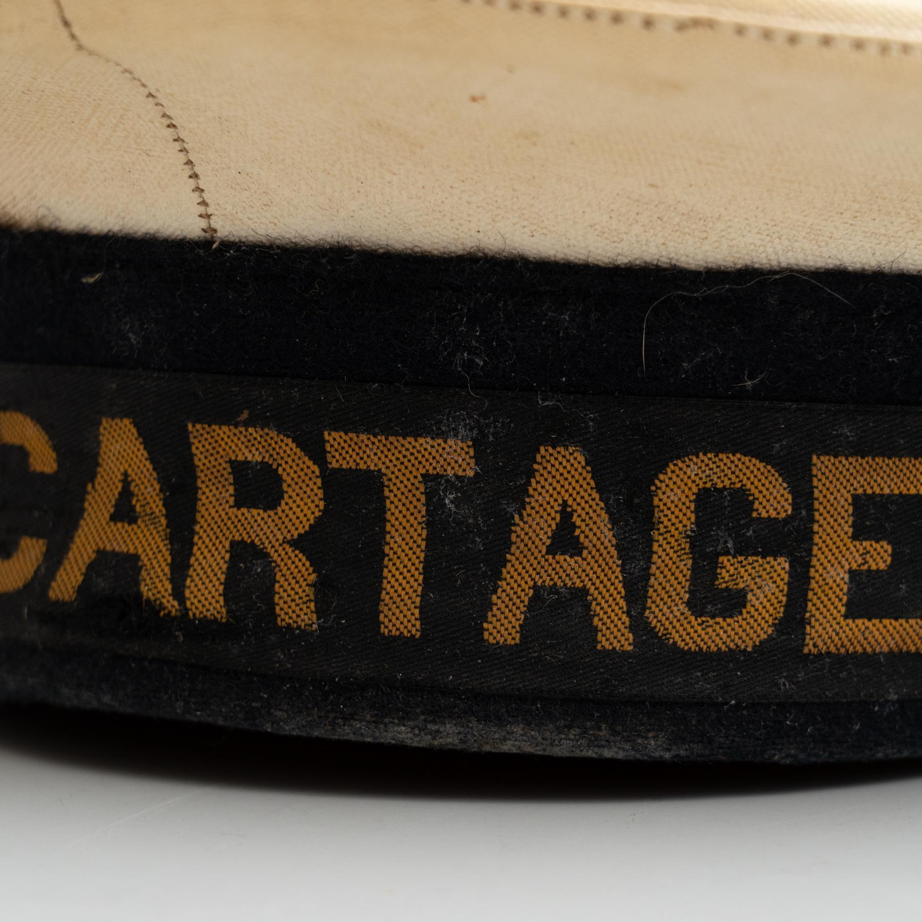 Antique Sailor Fabric Hat, circa 1950 For Sale 4
