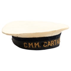 Antique Sailor Fabric Hat, circa 1950