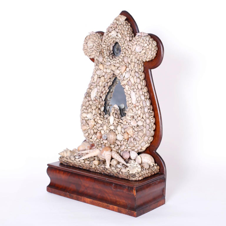 Antique Sailor's Valentine Mirror at 1stDibs